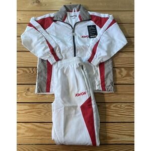 NEW Kwon Gi Jacket Karate TaekwanDo Pants Set Size 128 Kid’s White